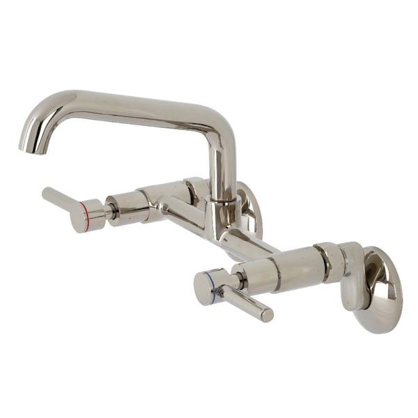 KS823PN Concord Two-Handle Wall-Mount Kitchen Faucet, Polished Nickel
